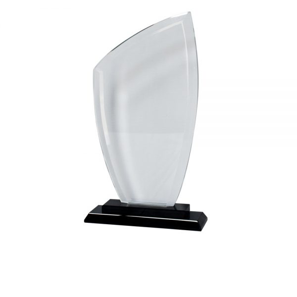 CT 004 crystal trophy Size H 26 X 18 cm