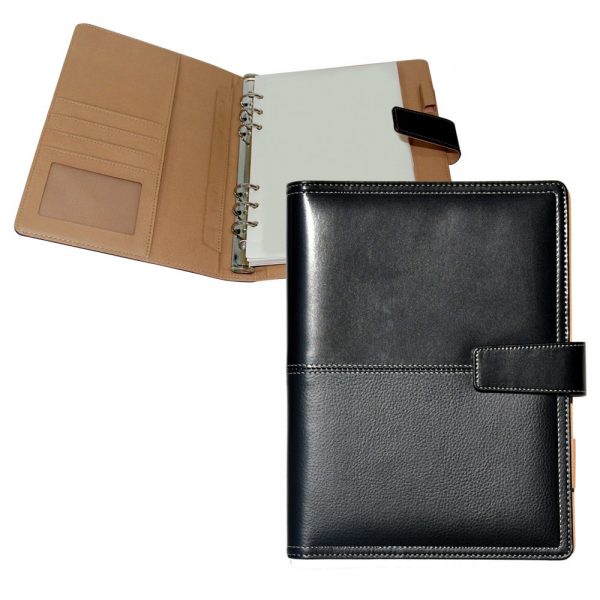 Organizer with or without calculator Document pockets Business card holders Material: PU Leather Size 8.5 Inches
